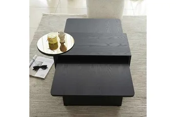 Dasina Sett med bord 105 cm - Svart - Møbler - Bord - Sofabord & salongbord