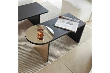 Dasina Sett med bord 105 cm - Svart - Møbler - Bord - Sofabord & salongbord