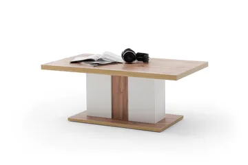 Degaust Sofabord 115 cm - Hvit/Eikefarge - Møbler - Bord - Sofabord & salongbord