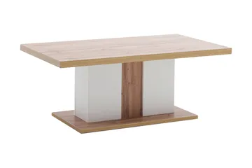 Degaust Sofabord 115 cm - Hvit/Eikefarge - Møbler - Bord - Sofabord & salongbord
