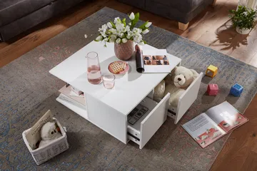 Delgadillo Sofabord 70 cm - Hvit - Møbler - Bord - Sofabord & salongbord