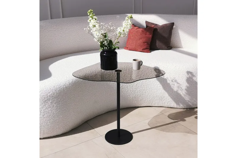 Deluxus Sofabord 60x45x60 cm Oval - Svart - Møbler - Bord - Sofabord & salongbord