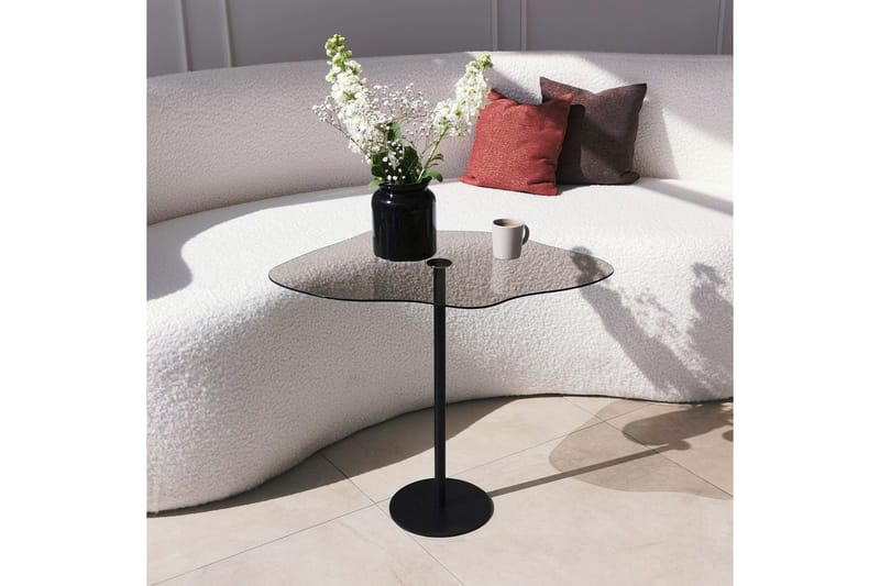 Deluxus Sofabord 60x45x60 cm Oval - Svart - Møbler - Bord - Sofabord & salongbord