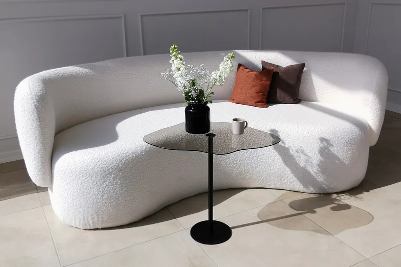 Deluxus Sofabord 60x45x60 cm Oval - Svart - Møbler - Bord - Sofabord & salongbord