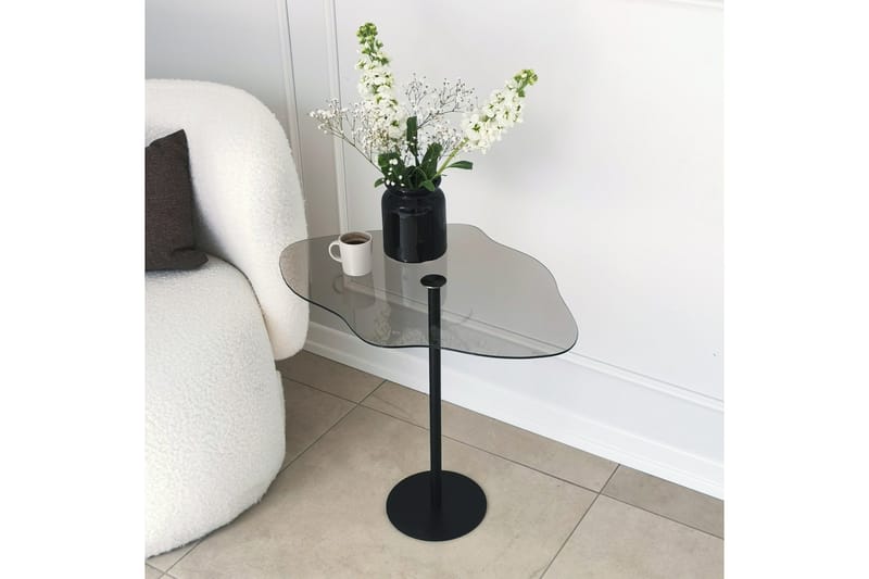 Deluxus Sofabord 60x45x60 cm Oval - Svart - Møbler - Bord - Sofabord & salongbord