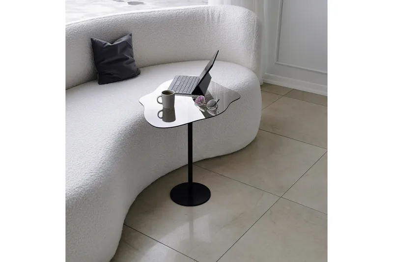 Deluxus Sofabord 60x45x60 cm Oval - Svart - Møbler - Bord - Sofabord & salongbord