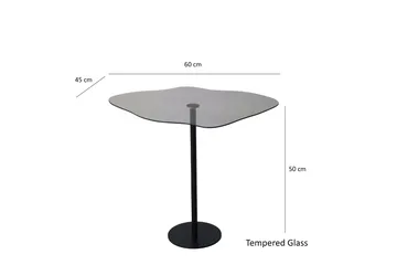 Deluxus Sofabord 60x45x60 cm Oval - Svart - Møbler - Bord - Sofabord & salongbord