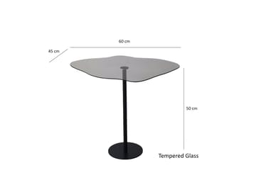 Deluxus Sofabord 60x45x60 cm Oval - Svart - Møbler - Bord - Sofabord & salongbord