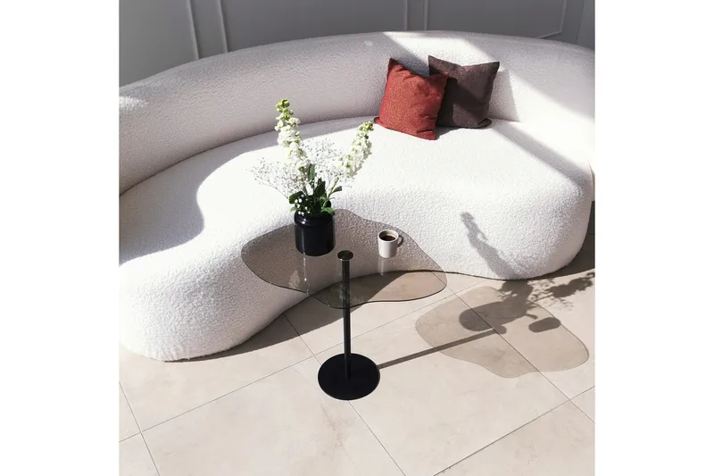 Deluxus Sofabord 60x45x60 cm Oval - Svart - Møbler - Bord - Sofabord & salongbord