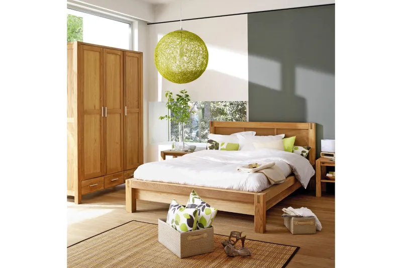 Demottte Nattbord 50 cm med Oppbevaring Hylle - Eikfiner - Møbler - Bord - Sofabord & salongbord