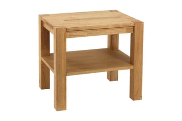 Demottte Nattbord 50 cm med Oppbevaring Hylle - Eikfiner - Møbler - Bord - Sofabord & salongbord