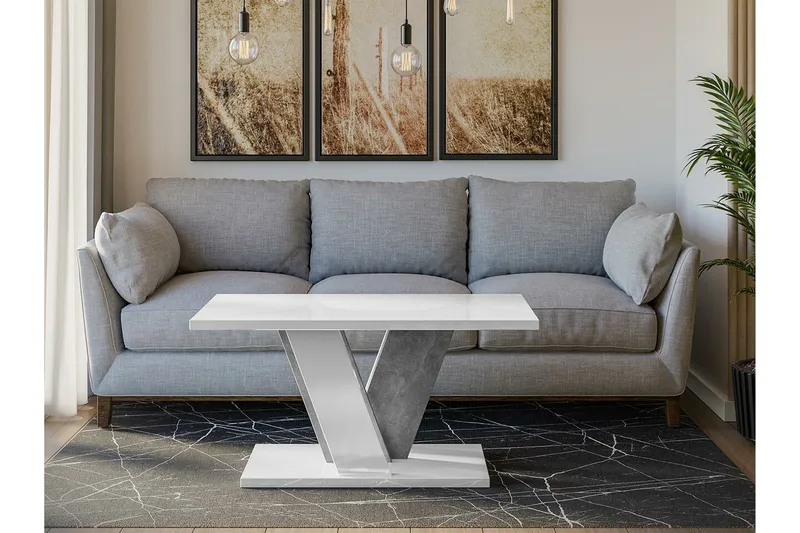 Denogal Sofabord 70 cm - Grå - Møbler - Bord - Sofabord & salongbord