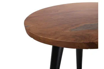 Detah 45 cm Rundt Sofabord i Teak - Brun - Møbler - Bord - Sofabord & salongbord