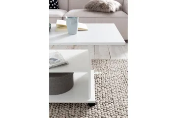 Dewand Sofabord 95 cm - Hvit - Møbler - Bord - Sofabord & salongbord