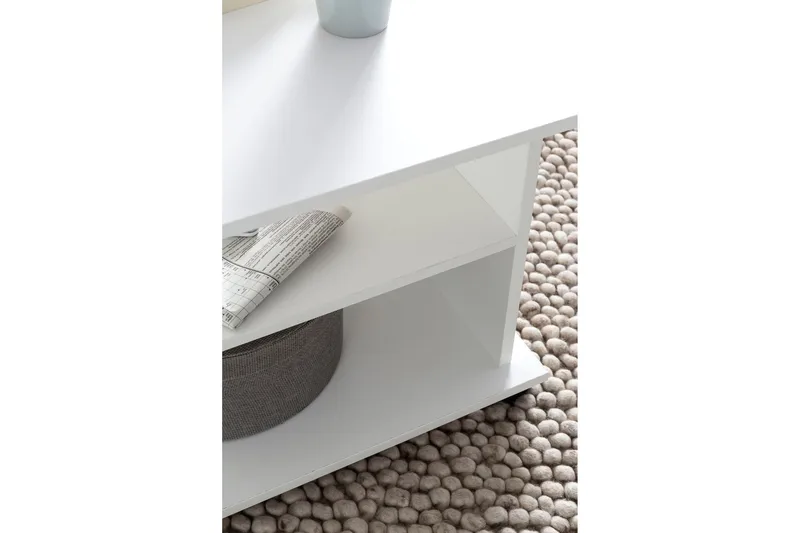 Dewand Sofabord 95 cm - Hvit - Møbler - Bord - Sofabord & salongbord