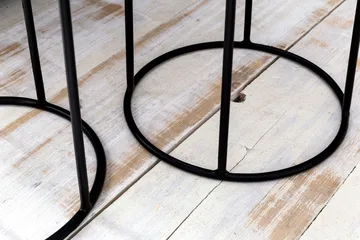 Dewester Settbord 31 cm 2 Bord - Massivt Tre/Svart - Møbler - Bord - Sofabord & salongbord