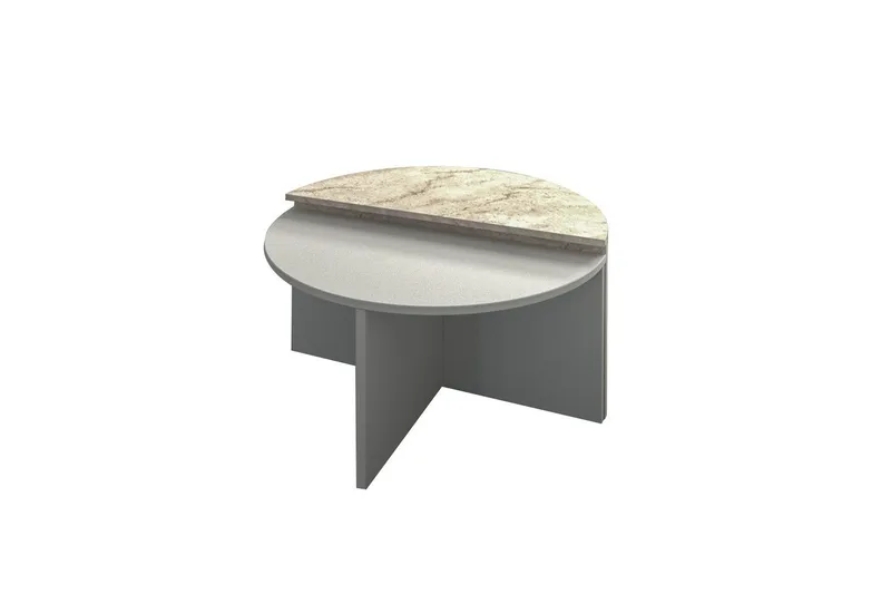 Sofabord Dolcer Grå / Travertin, Grå / Travertin