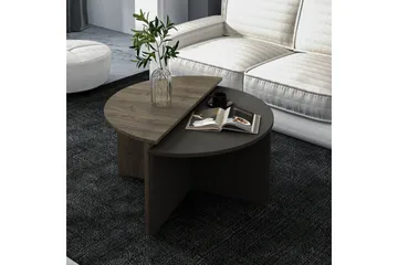 Sofabord Dolcer Valnøtt / Antrasitt - Valnøtt / Antrasitt - Møbler - Bord - Sofabord & salongbord