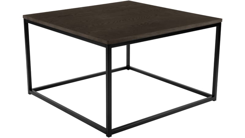 Sofabord Dover 80x80 cm - Mørkebrun eikefiner - Møbler - Bord - Sofabord & salongbord