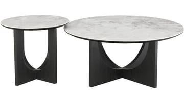 Sofabord Drivor 50 cm - Svartlakkert askefiner - Møbler - Bord - Marmorbord