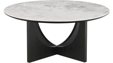 Sofabord Drivor 90 cm - Svartlakkert askefiner - Møbler - Bord - Marmorbord