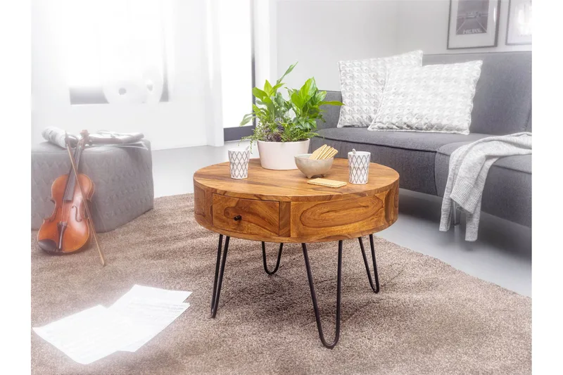 Dulian Sofabord 60 cm - Brun - Møbler - Bord - Sofabord & salongbord