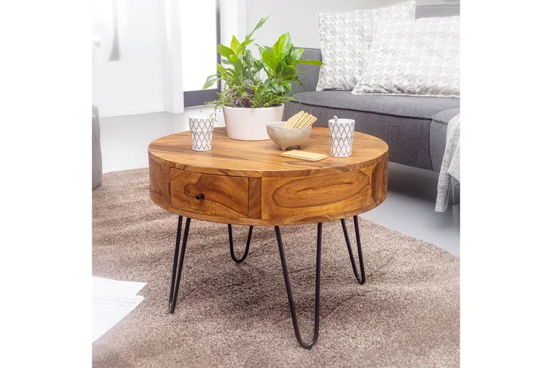 Dulian Sofabord 60 cm - Brun - Møbler - Bord - Sofabord & salongbord