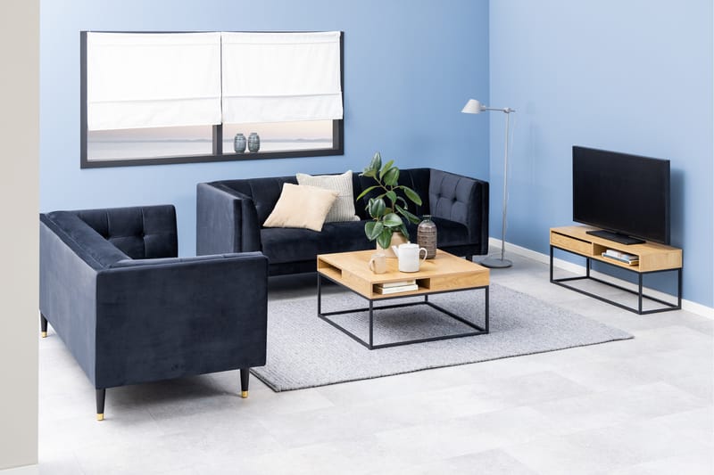 Elmorral Sofabord 80x80 cm - Natur - Møbler - Bord - Sofabord & salongbord - Sofabord med oppbevaring