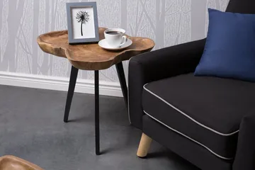 Elsa 60 cm Asymmetrisk Sofabord i Teak - Brun - Møbler - Bord - Sofabord & salongbord