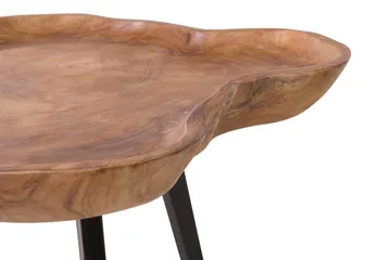 Elsa 60 cm Asymmetrisk Sofabord i Teak - Brun - Møbler - Bord - Sofabord & salongbord