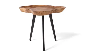 Elsa 60 cm Asymmetrisk Sofabord i Teak - Brun - Møbler - Bord - Sofabord & salongbord