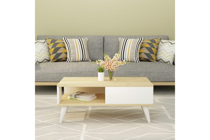 Ergene Sofabord 90x40x90 cm - Blå - Møbler - Bord - Sofabord & salongbord