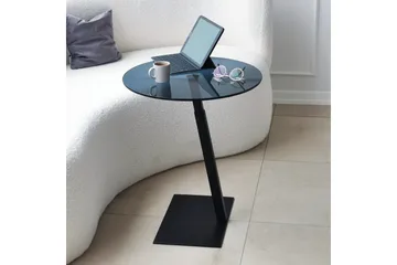 Essexa Sofabord 40x40x40 cm Rundt - Svart - Møbler - Bord - Sofabord & salongbord