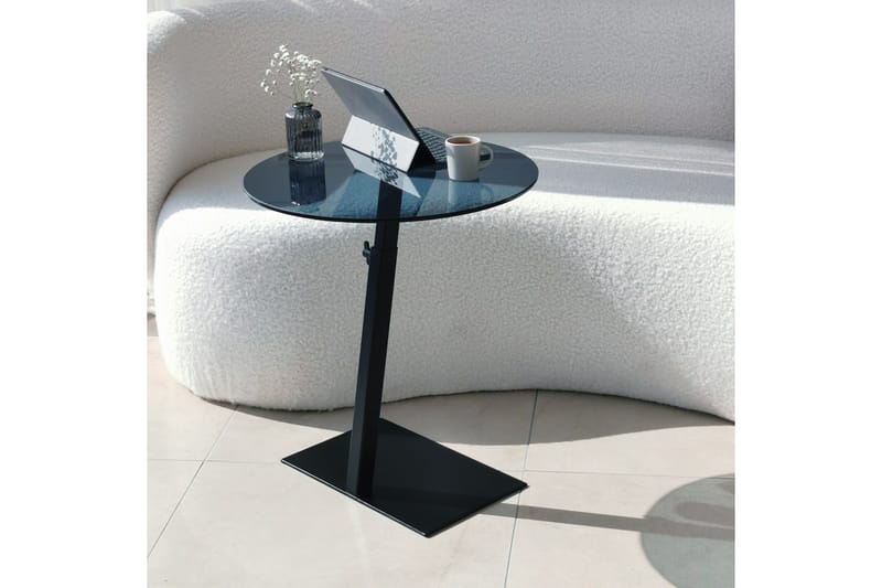 Essexa Sofabord 40x40x40 cm Rundt - Svart - Møbler - Bord - Sofabord & salongbord