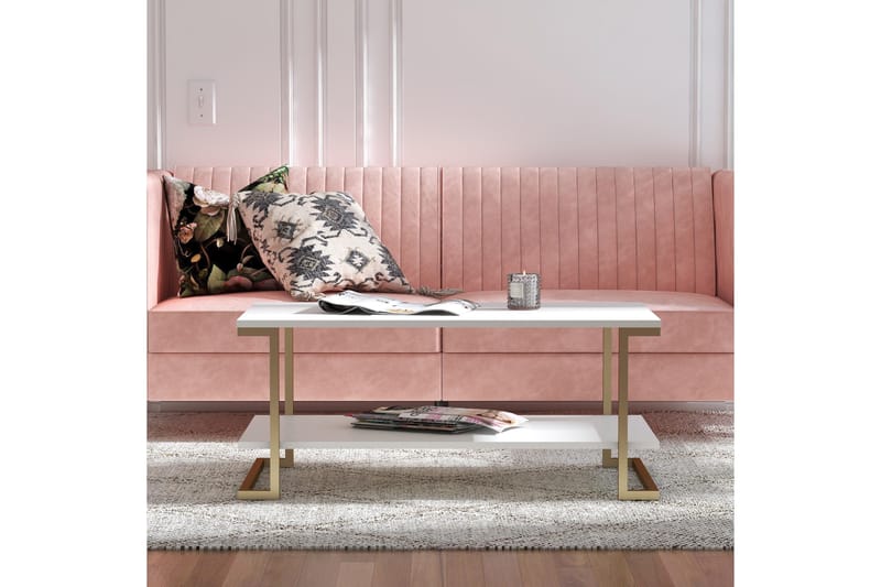 Evangelos Sofabord - Hvit - Møbler - Bord - Sofabord & salongbord
