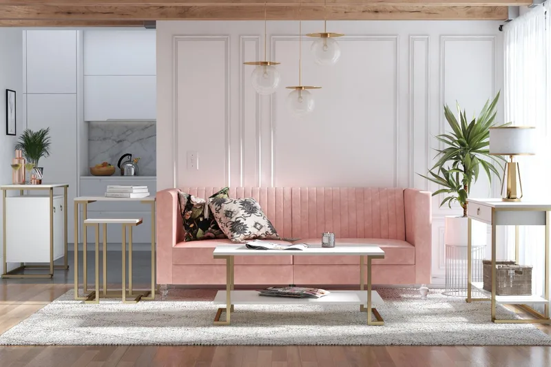 Evangelos Sofabord - Hvit - Møbler - Bord - Sofabord & salongbord