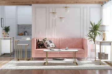 Evangelos Sofabord - Hvit - Møbler - Bord - Sofabord & salongbord