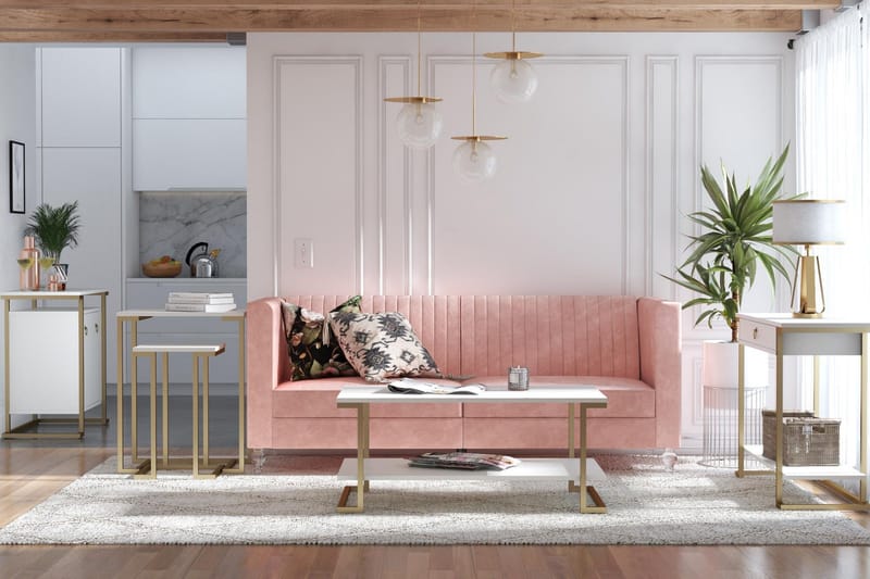 Evangelos Sofabord - Hvit - Møbler - Bord - Sofabord & salongbord