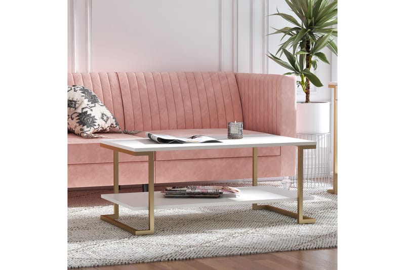 Evangelos Sofabord - Hvit - Møbler - Bord - Sofabord & salongbord