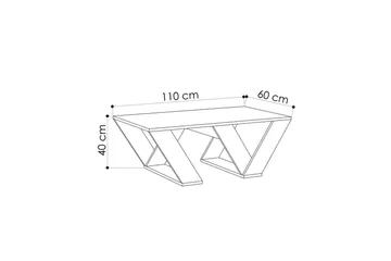 Sofabord Eviren Carrara Marmor - Carrara Marmor - Møbler - Bord - Marmorbord