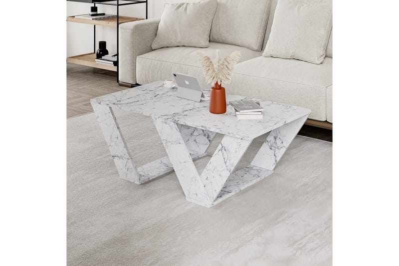 Sofabord Eviren Carrara Marmor - Carrara Marmor - Møbler - Bord - Sofabord & salongbord