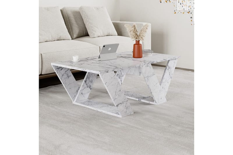 Sofabord Eviren Carrara Marmor - Carrara Marmor - Møbler - Bord - Sofabord & salongbord