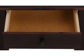 Evonne 60 cm Kvadratisk Salongbord med Skuffer i Furu - Mørkebrun - Møbler - Bord - Sofabord & salongbord