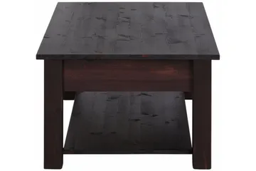 Evonne Sofabord 100 cm med Oppbevaring 2 Skuffer + Hylle - Svart - Møbler - Bord - Sofabord & salongbord