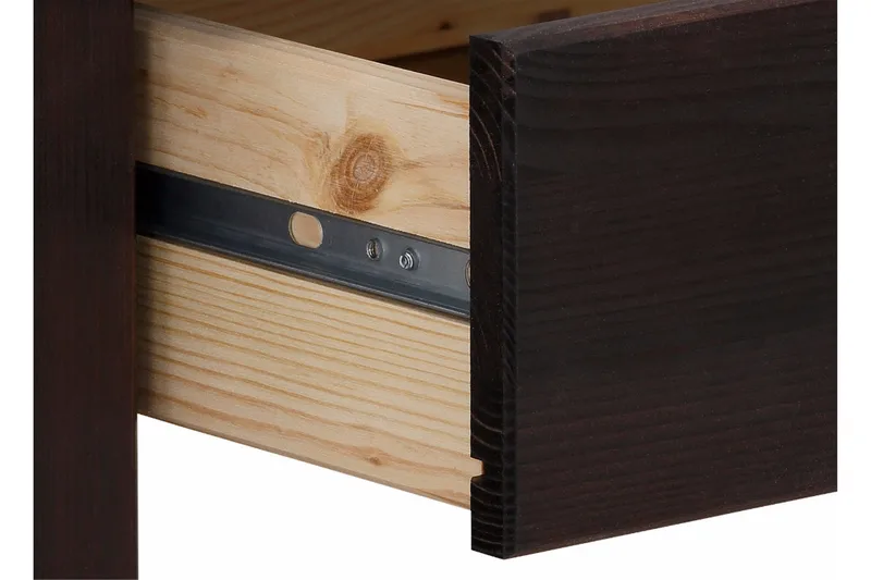 Evonne Sofabord 100 cm med Oppbevaring 2 Skuffer + Hylle - Svart - Møbler - Bord - Sofabord & salongbord