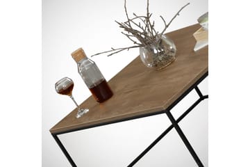 Falan Sofabord 75 cm - Brun Natur/Svart - Møbler - Bord - Sofabord & salongbord