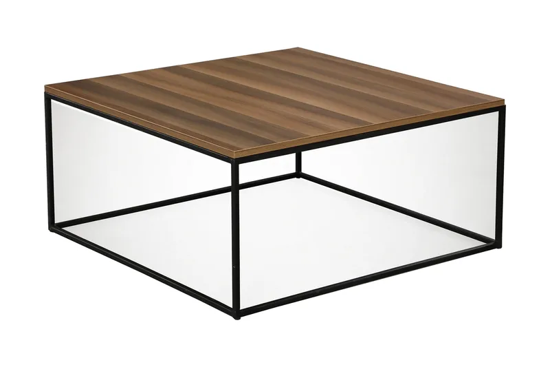 Falan Sofabord 75 cm, Brun/Svart