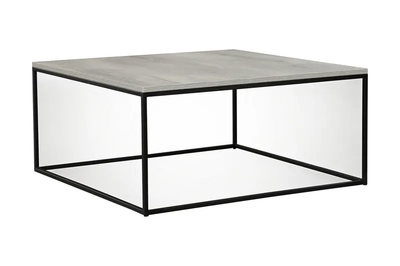 Falan Sofabord 75 cm, Grå/Svart