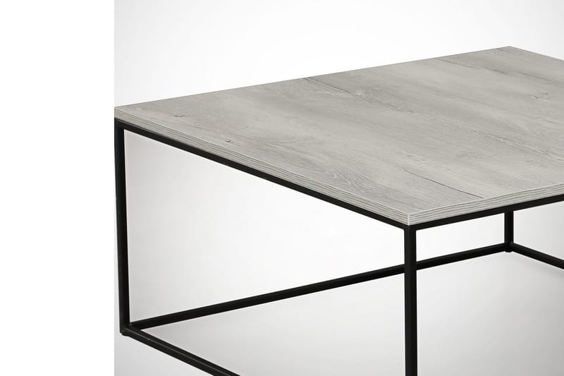 Falan Sofabord 75 cm - Grå/Svart - Møbler - Bord - Sofabord & salongbord