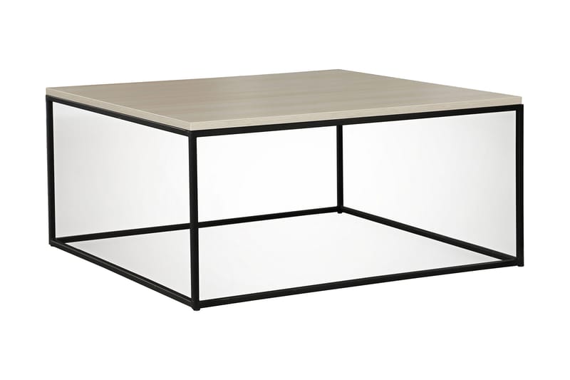Falan Sofabord 75 cm, Hvit/Svart